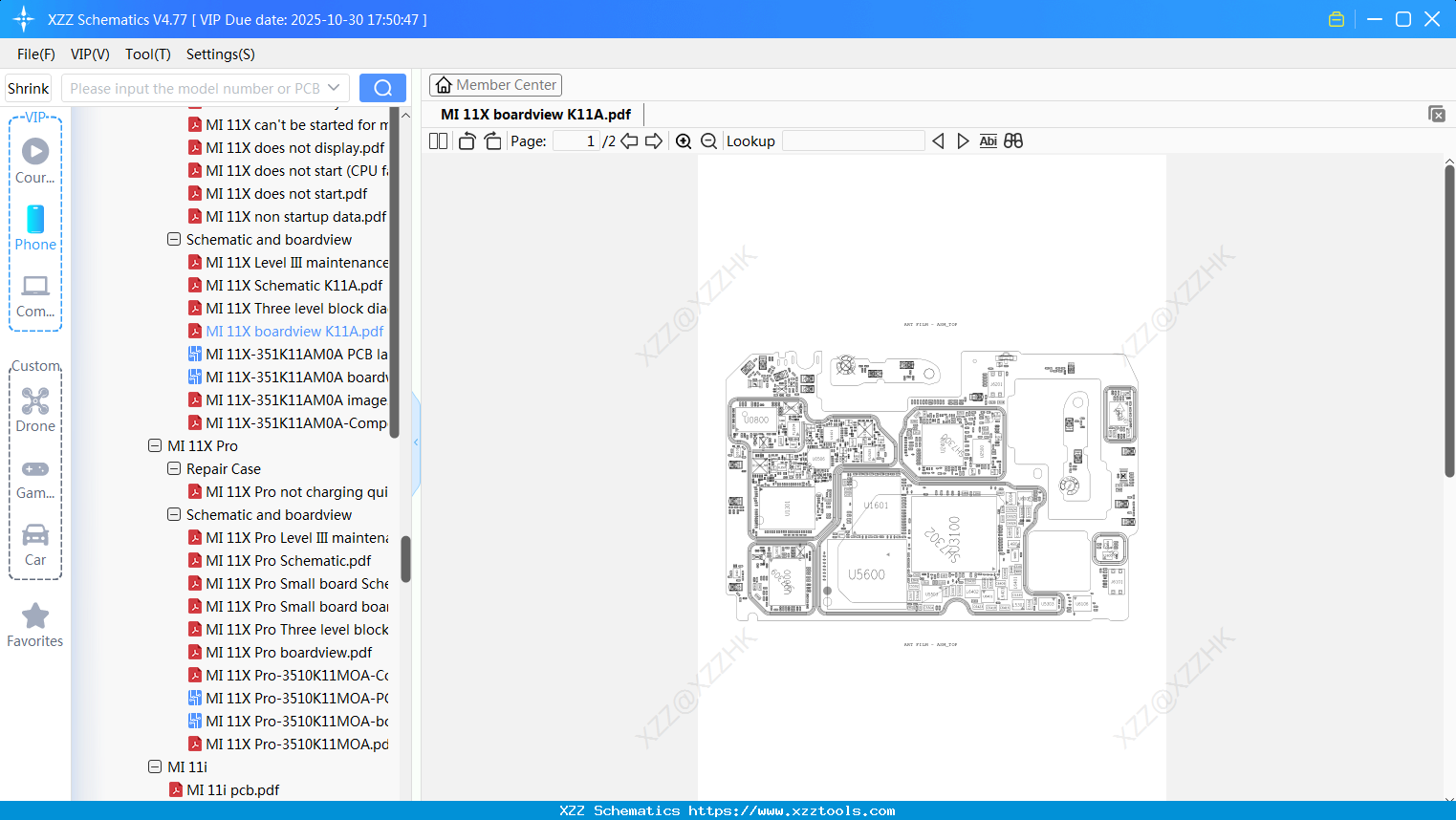 Xiaomi MI 11X Boardview K11A